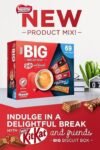 【New User Only】Nestlé Kitkat and Friends Big Biscuit Box  69 x Chocolate Biscuit Bars – KitKat, Blue Riband, Toffee Crisp  Bulk Chocolate Box 1.357kg X2 boxes