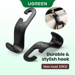 2Pcs/set Car Back Seat Headrest Hanger Holder Hooks (Black)-Intl