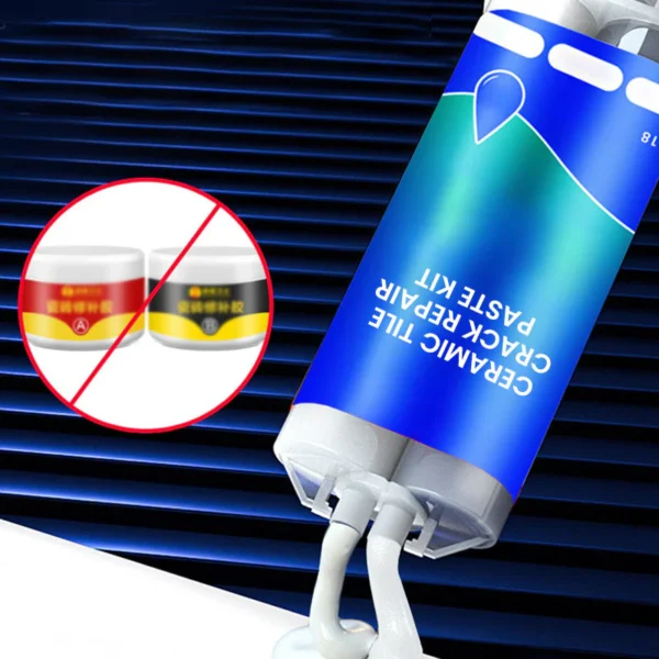 💧Multi-functional waterproof and anti-corrosion repair adhesive🔥 (suitable for ceramic floor tiles, walls, and kitchen countertops) saves time and costs.