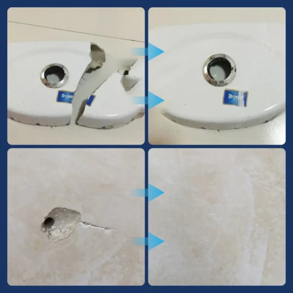💧Multi-functional waterproof and anti-corrosion repair adhesive🔥 (suitable for ceramic floor tiles, walls, and kitchen countertops) saves time and costs.
